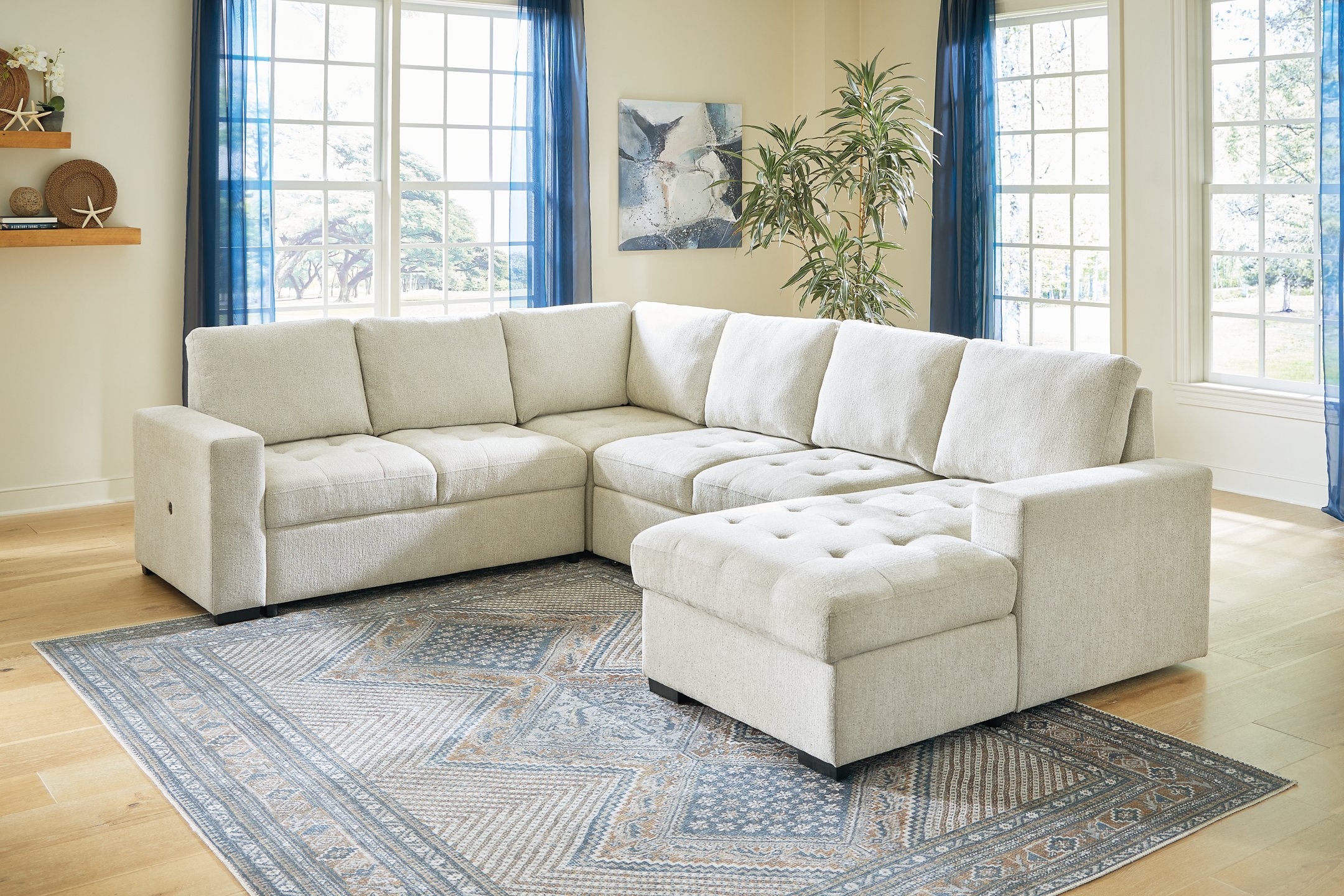 Millcoe 3-Piece Sectional with Pop Up Bed