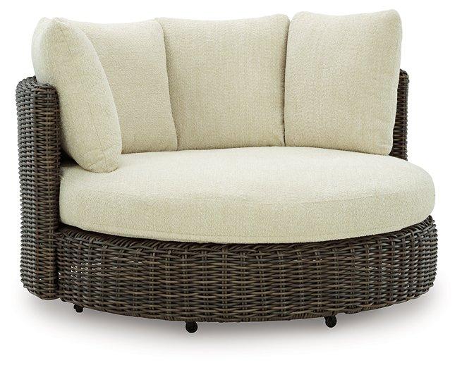 Kimora Outdoor Swivel Lounge Chair with Cushion