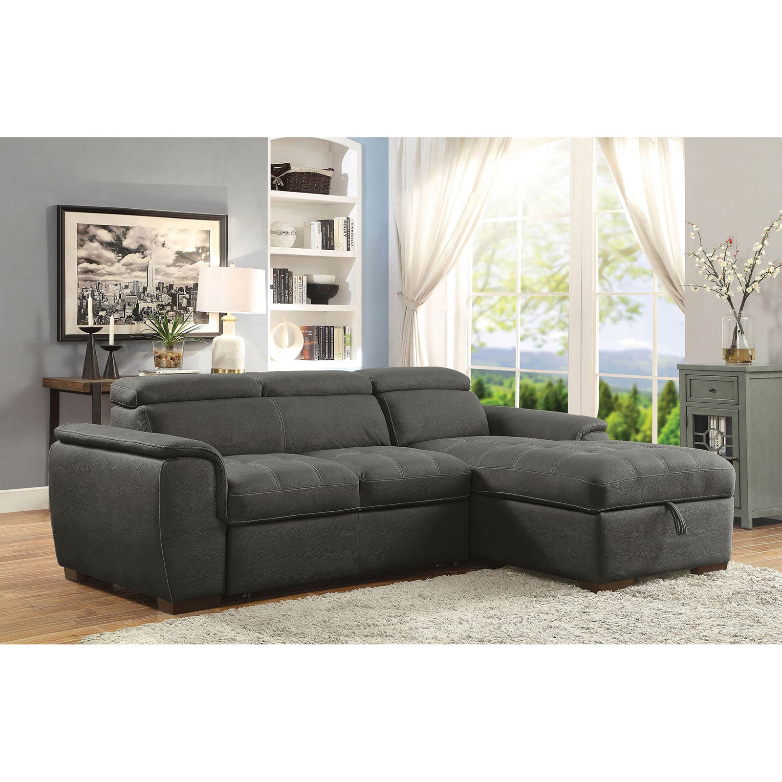 Patty Graphite Sectional, Graphite