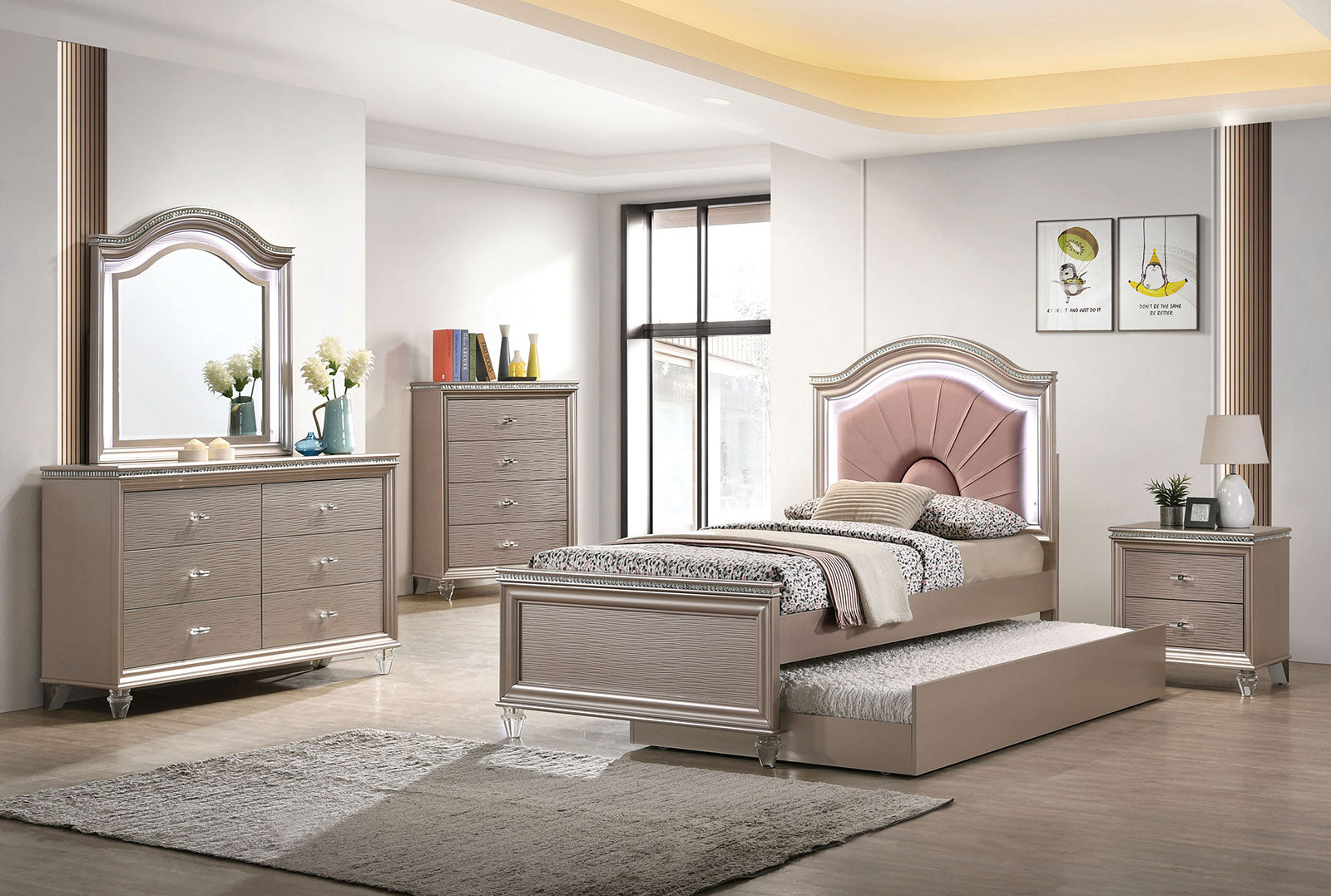 ALLIE 4 Pc. Full Bedroom Set