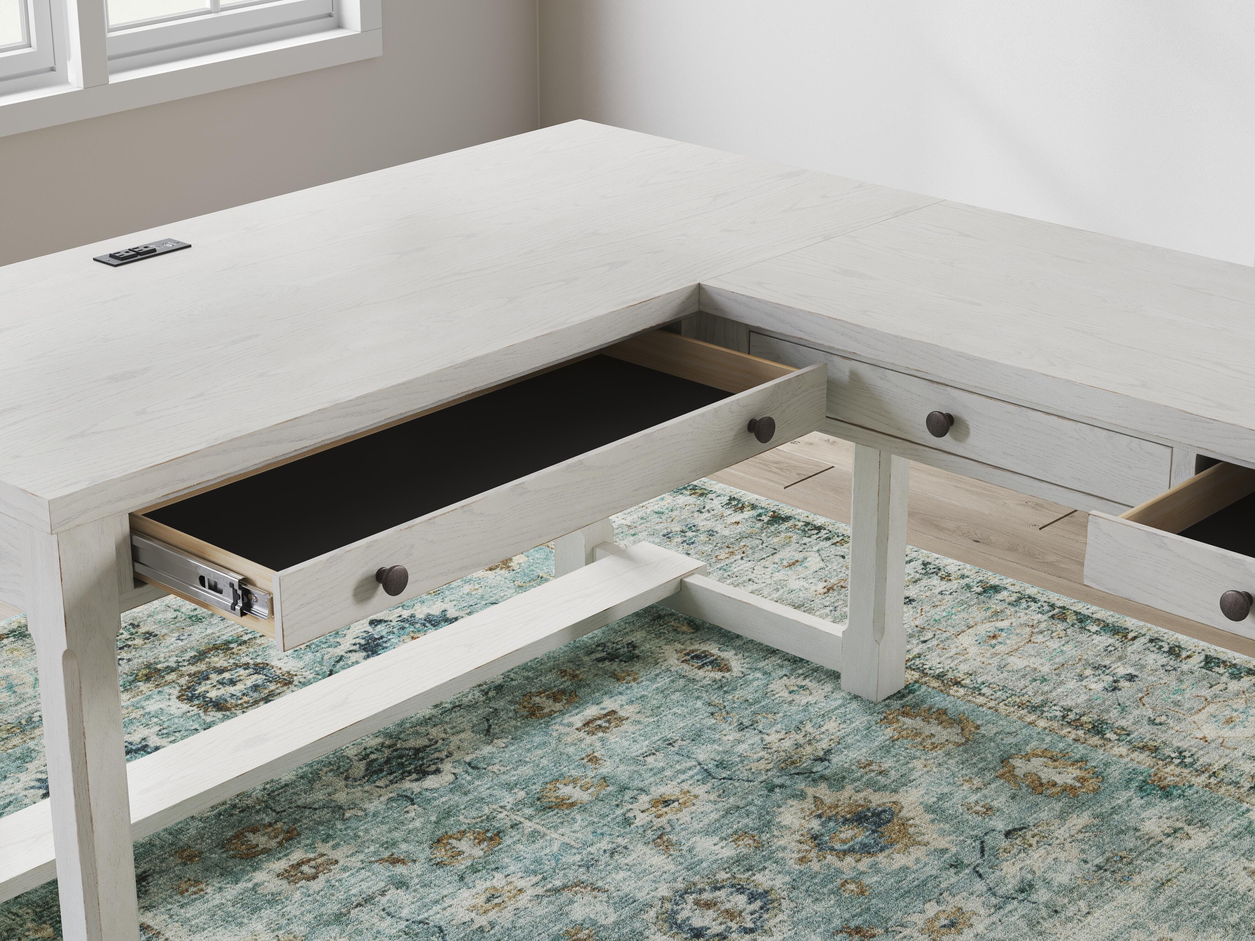 Robbinsdale L-Shaped Home Office Desk