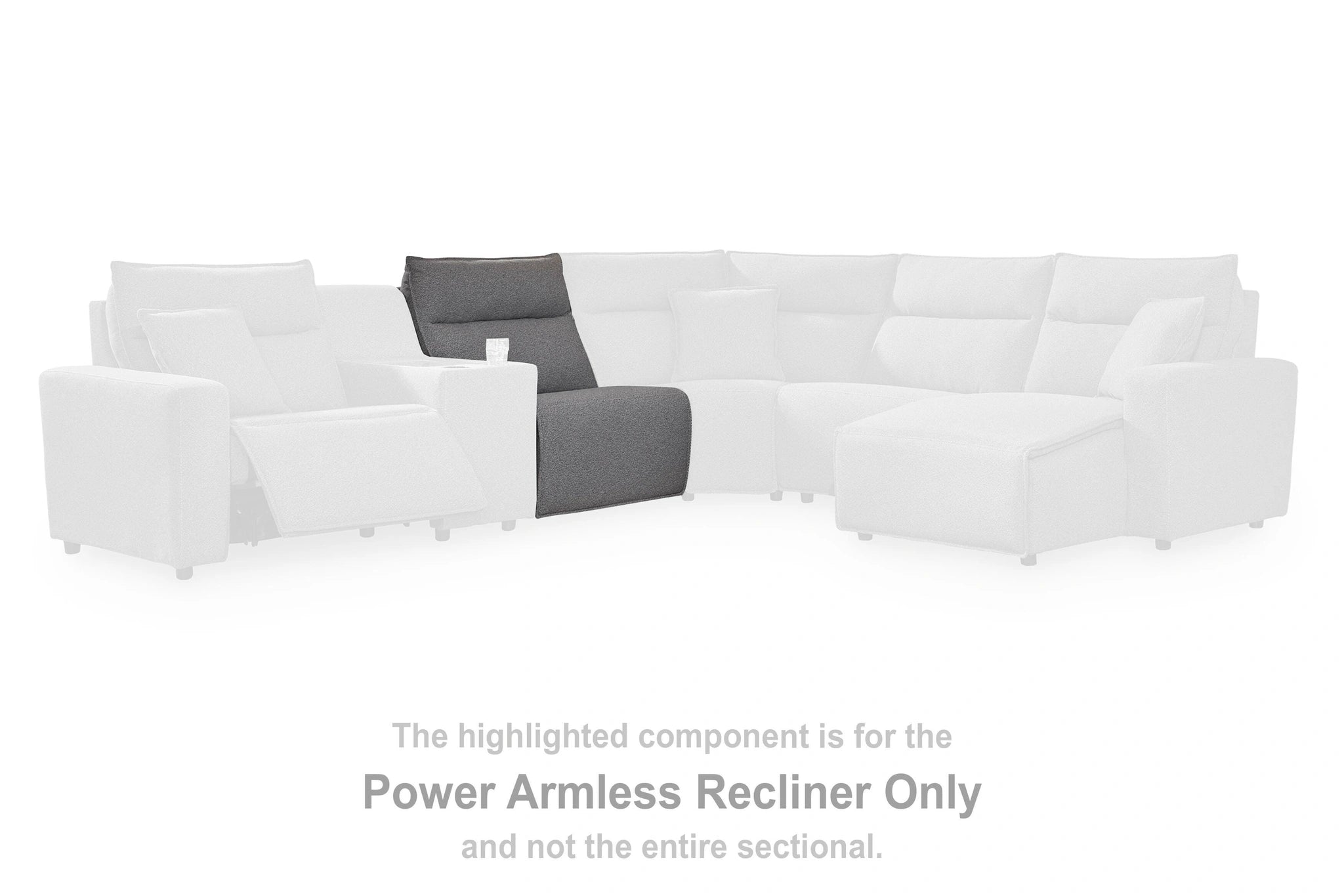 Modmax II Reclining Sectional with Chaise and Audio Console