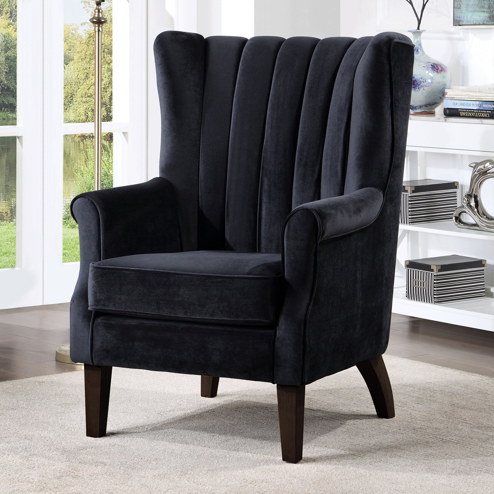 REYNOSA Accent Chair, Black - Main Image