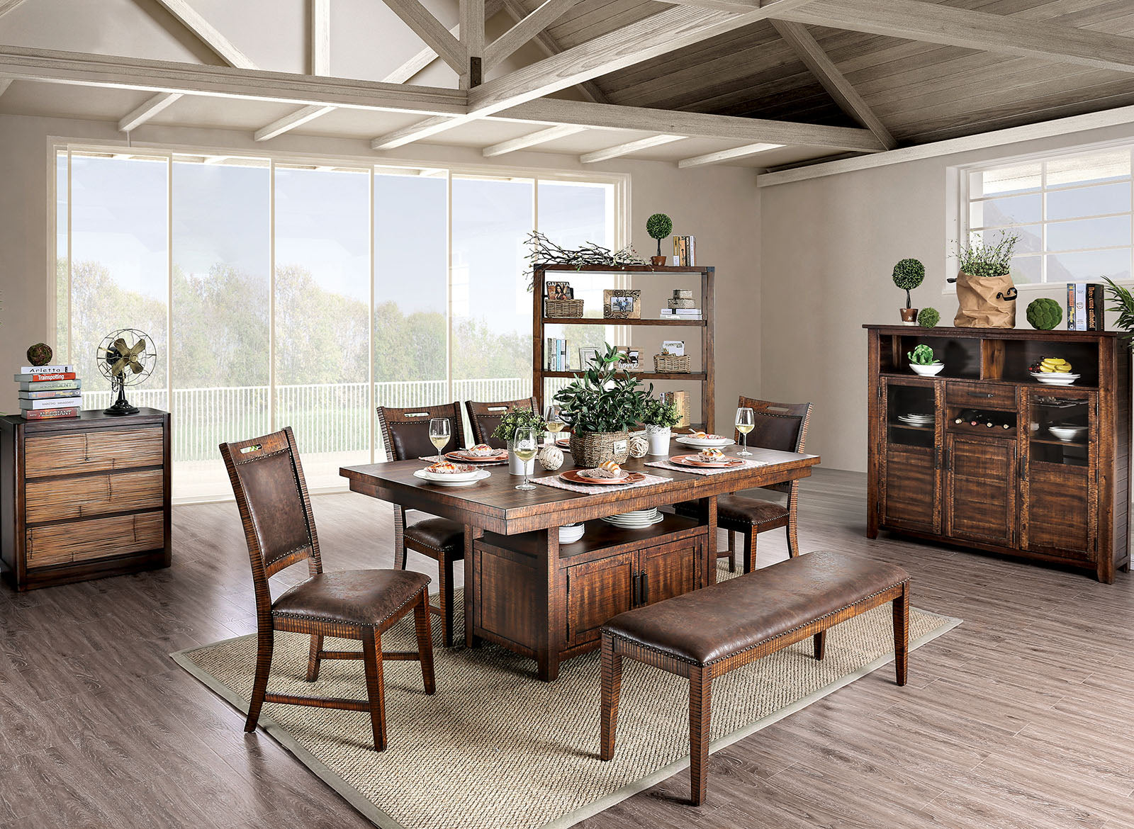 Wichita Light Walnut 6 Pc. Dining Table Set image