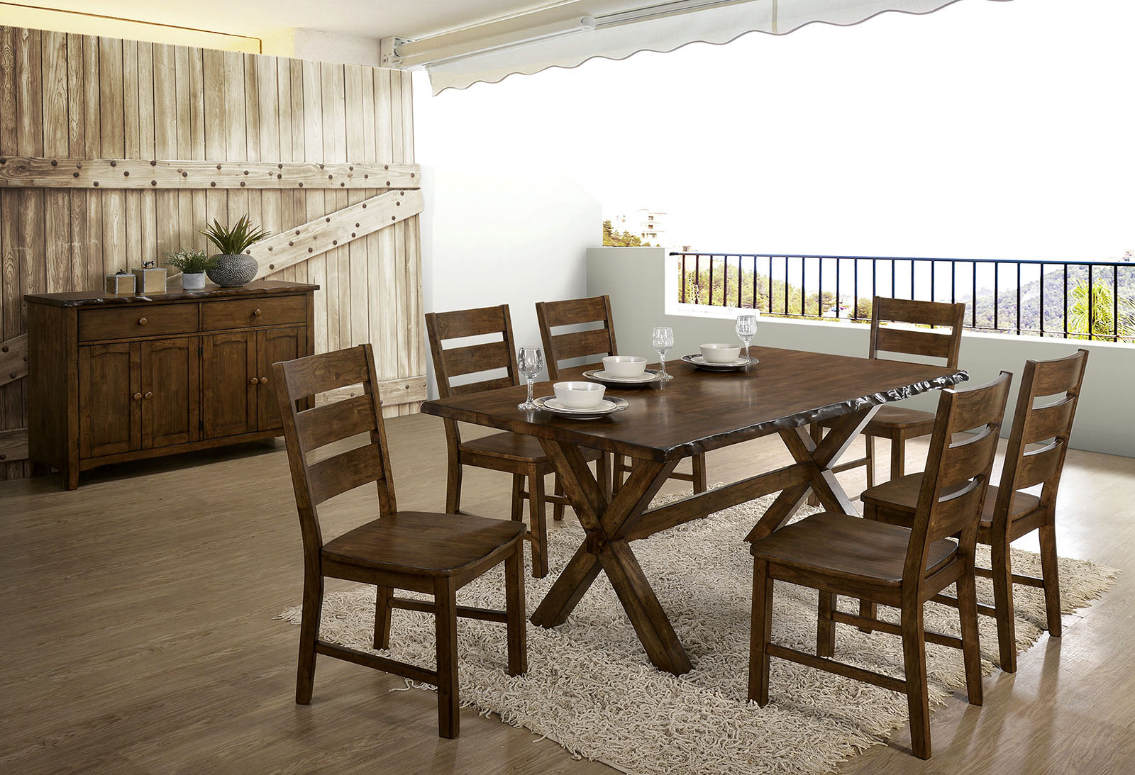 Woodworth Walnut Dining Table image