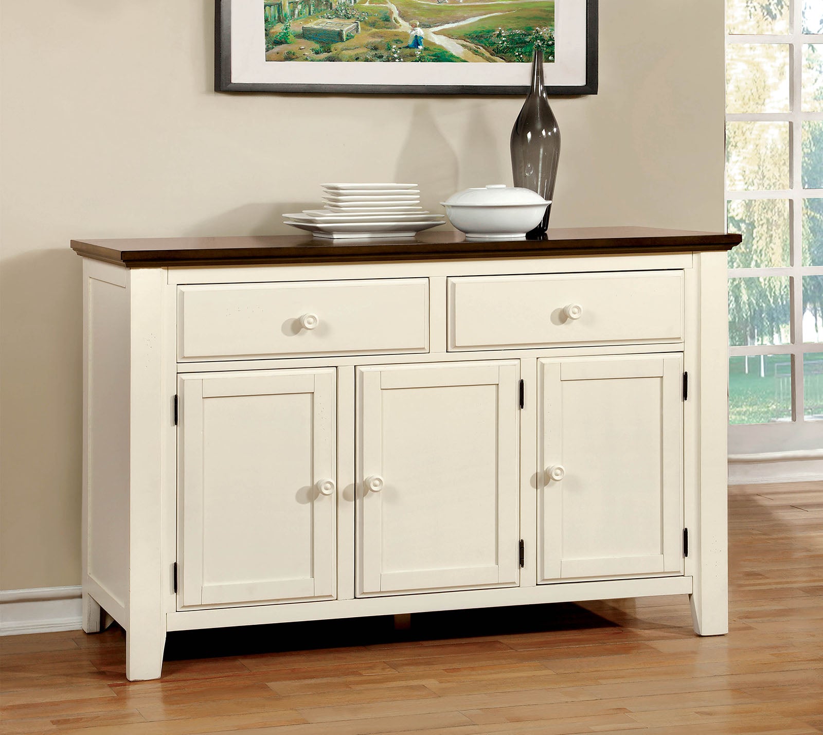 HARRISBURG Vintage White/Dark Oak Server image