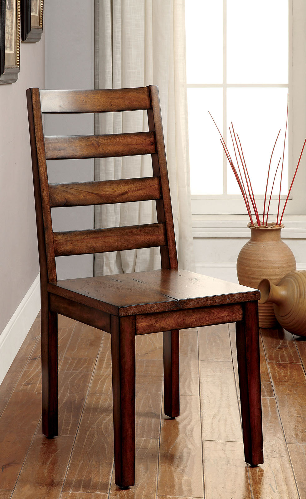 tobacco chair MADDISON Tobacco Oak Side Chair (2/CTN)