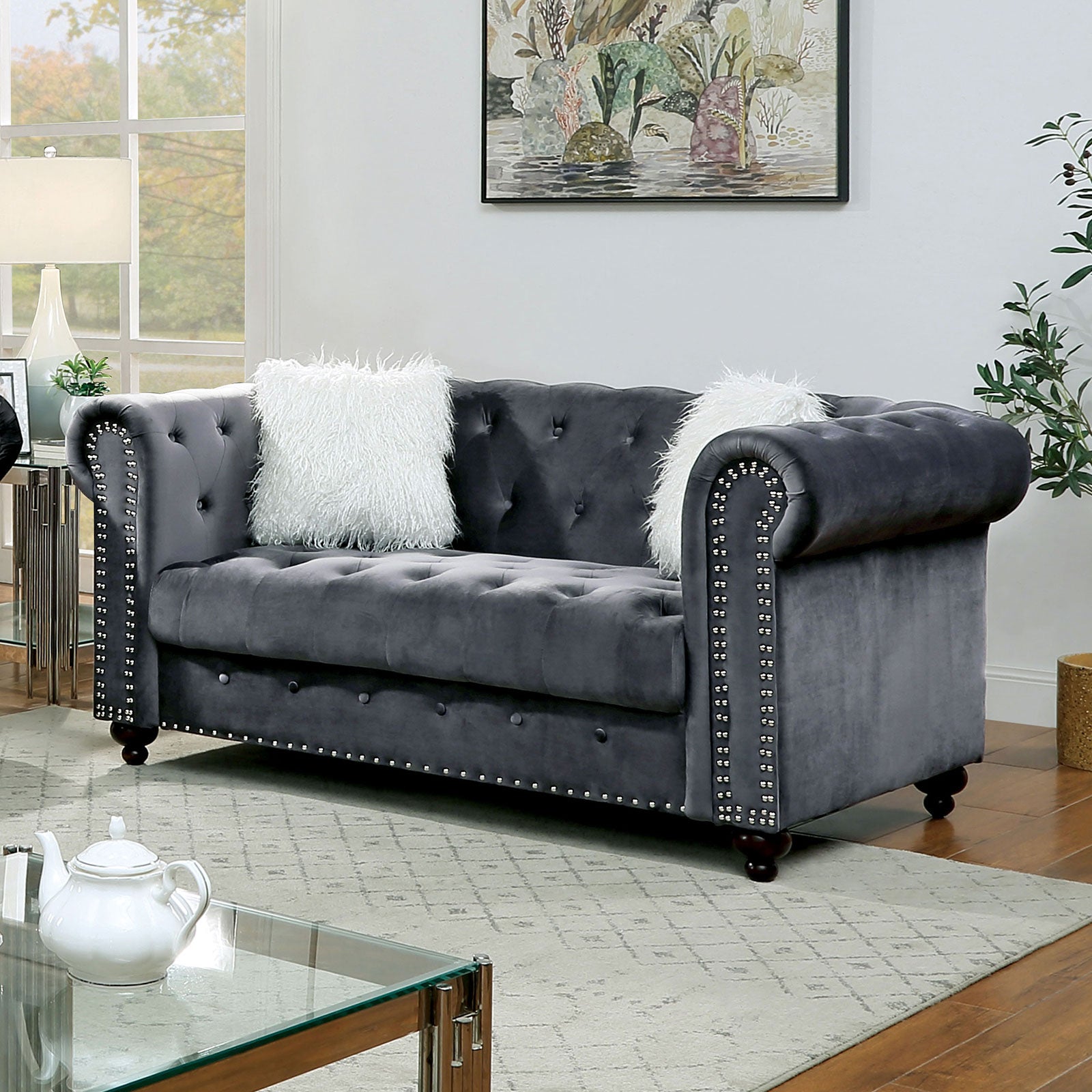 GIACOMO Loveseat, Gray image