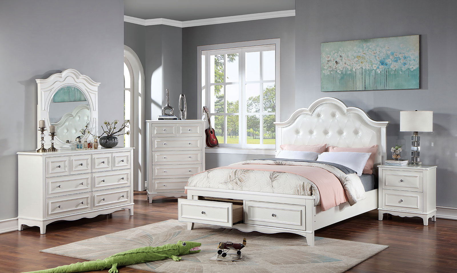 bed dresser set CADENCE 4 Pc. Full Bedroom Set