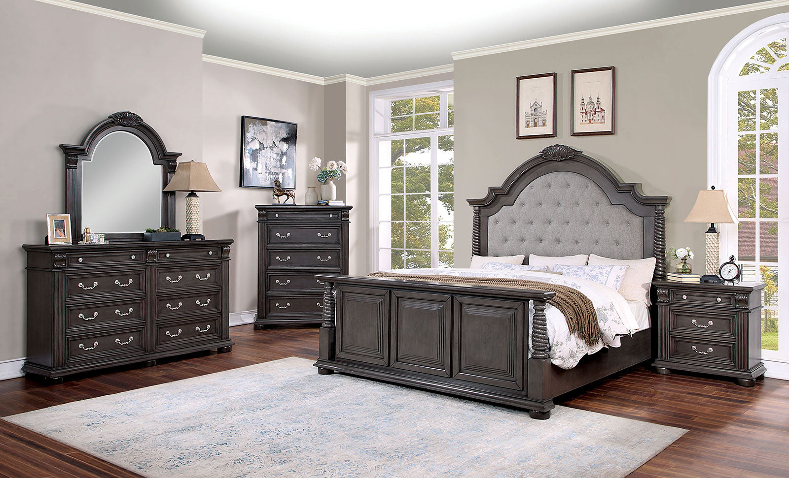 ESPERIA Queen Bed + 1NS + Dresser + Mirror + Chest image