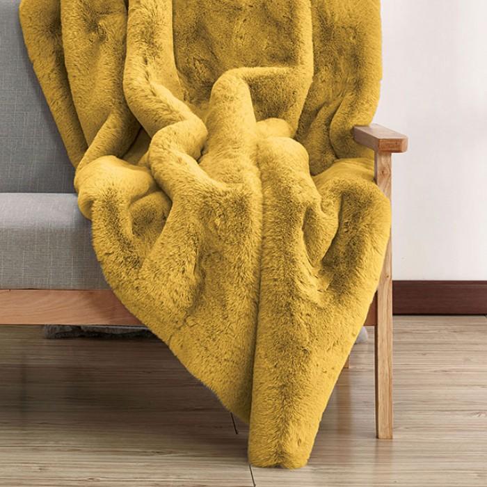 CAPARICA Throw Blanket, Gold image