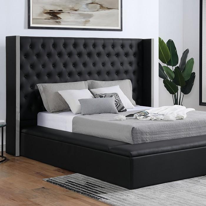 EUDORA E.King Bed, Black image