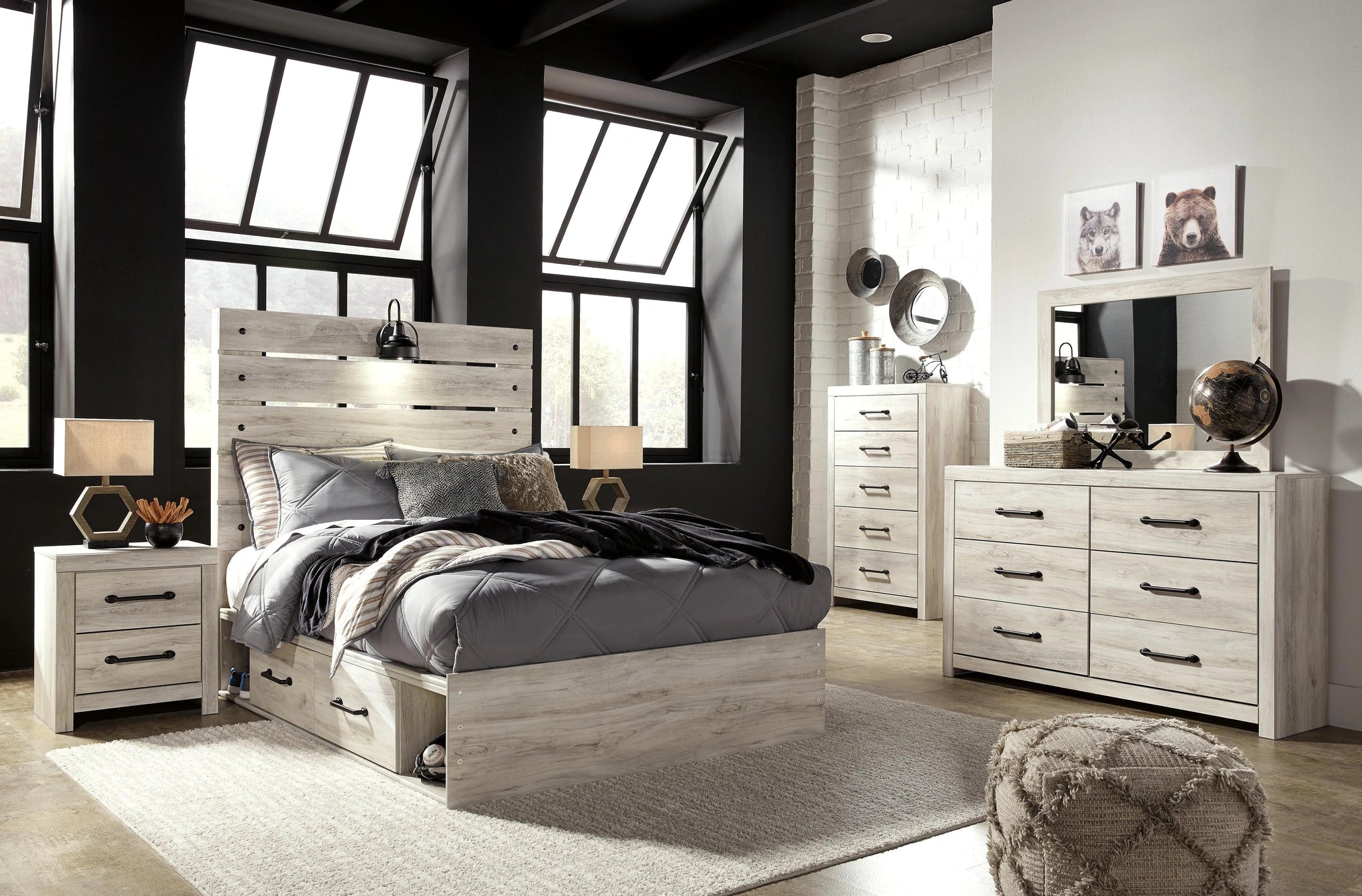 Cambeck Bed with 4 Storage Drawers
