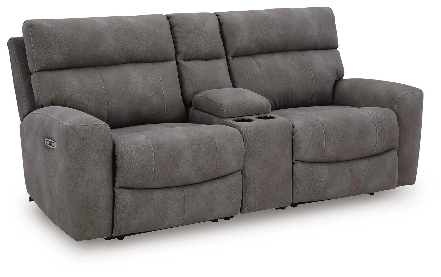 Next-Gen DuraPella Power Reclining Sectional Loveseat with Console