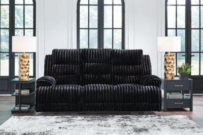 Rhine Falls Power Reclining Sofa with Drop Down Table
