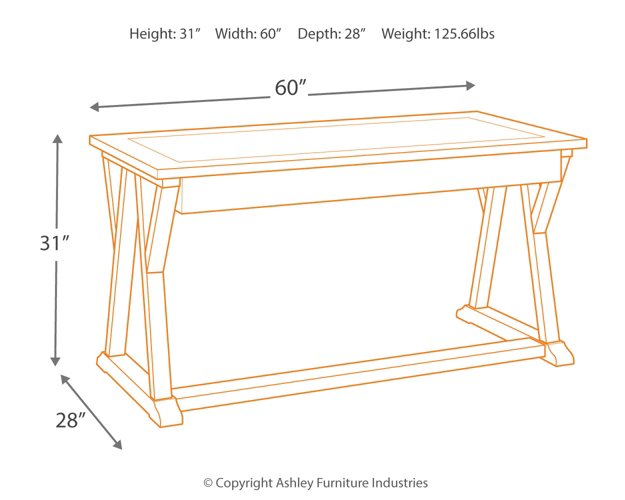 Jonileene 60" Home Office Desk