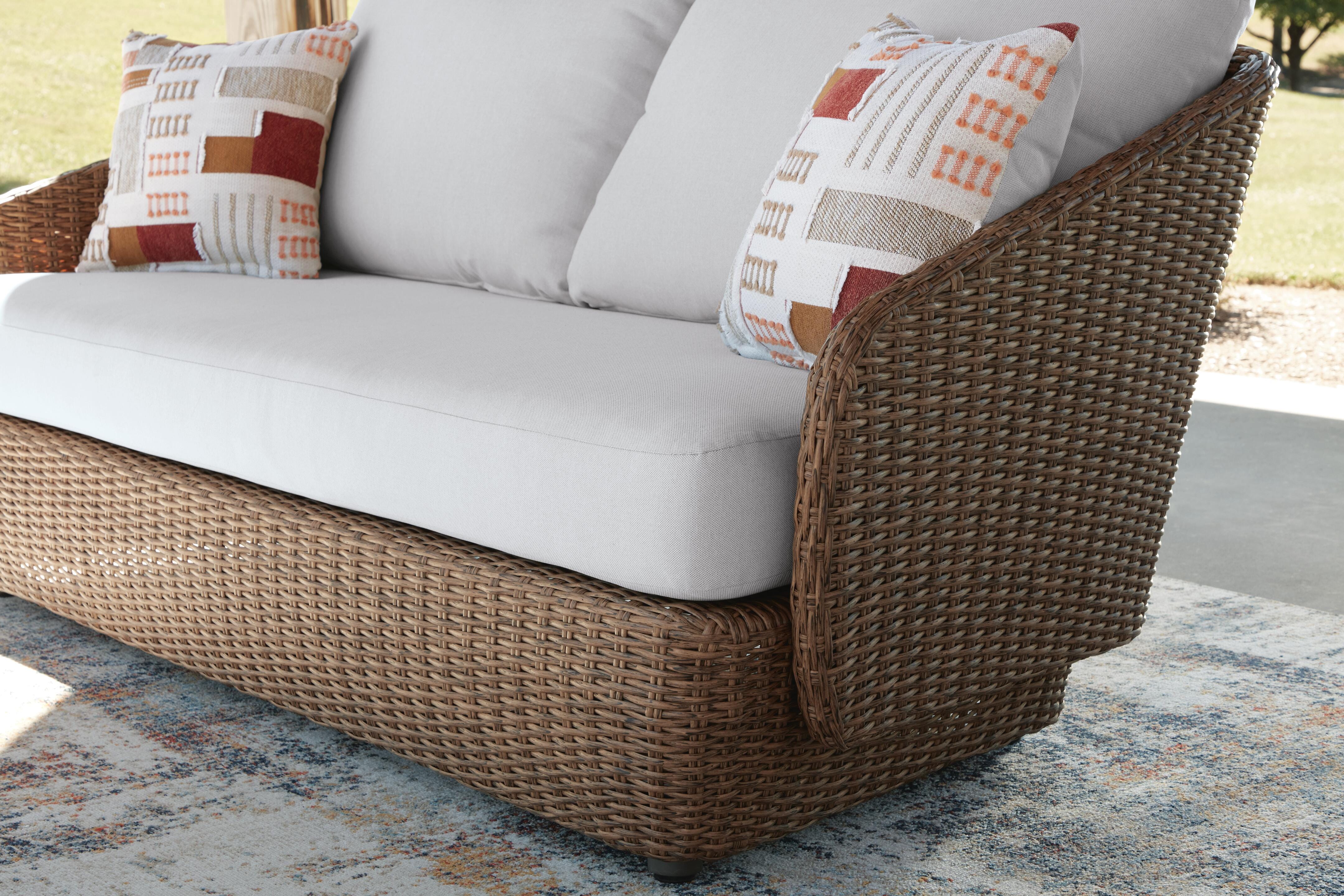 Double Point Outdoor Loveseat/2 Swivel Chairs (Set of 3)