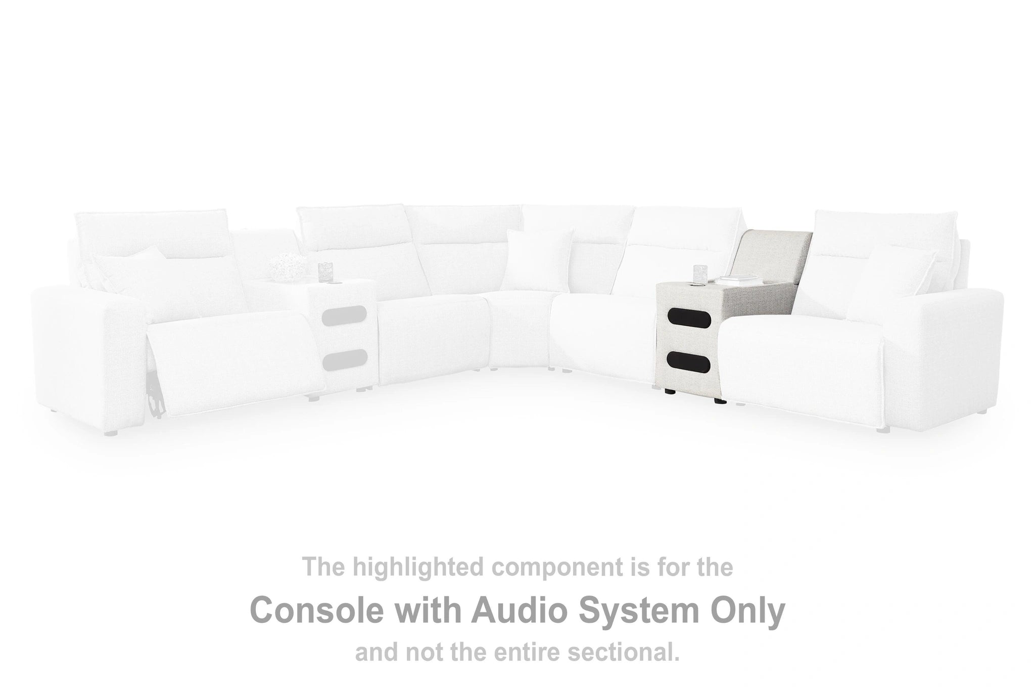 Modmax II Power Reclining Sectional with Audio Console