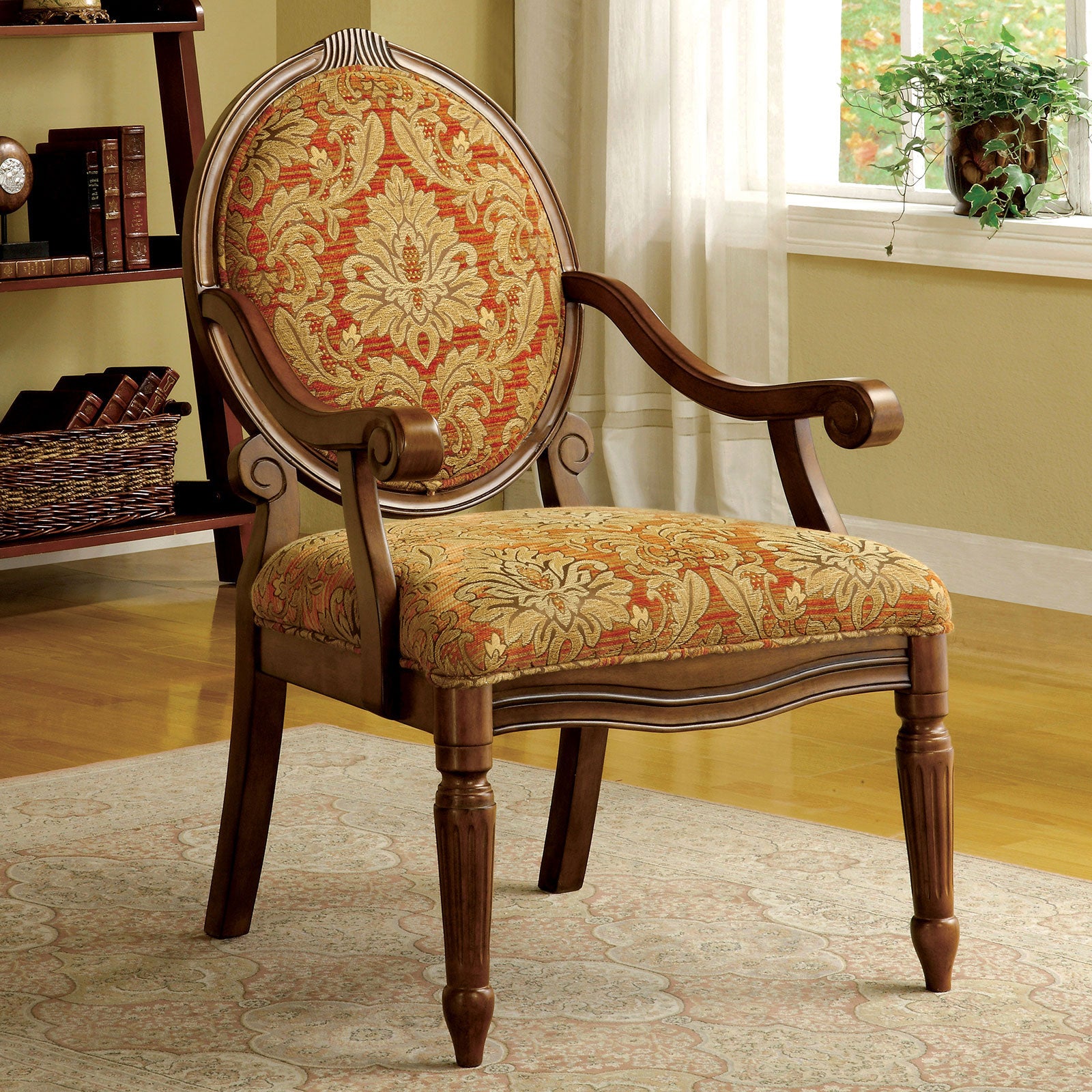 Hammond Tan/Orange Pattern Accent Chair image