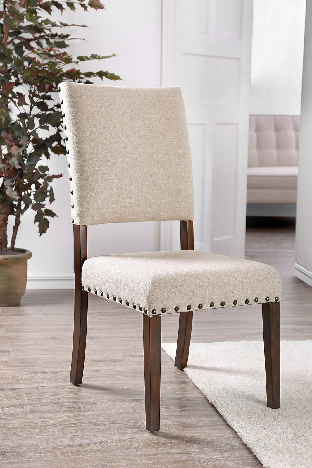 Glenbrook Brown Cherry/Ivory Side Chair (2/CTN) image