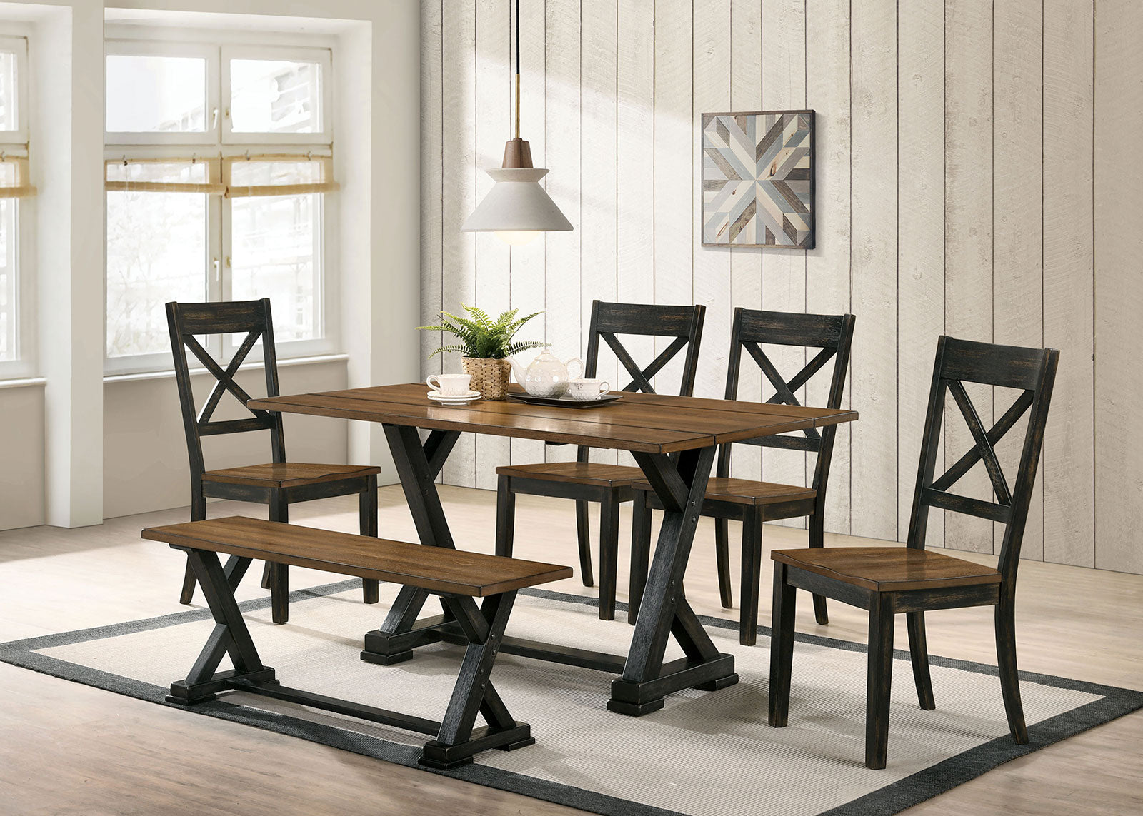 YENSLEY Dining Table w/ 2 x 9" Leaves image