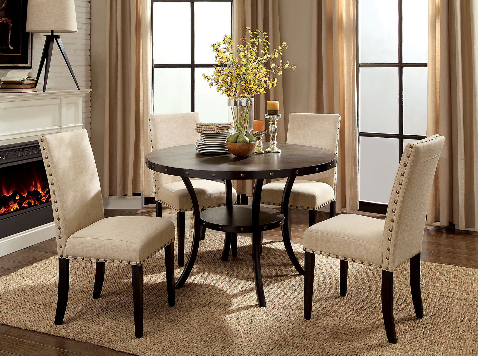 KAITLIN 5 Pc. Round  Dining Table Set image