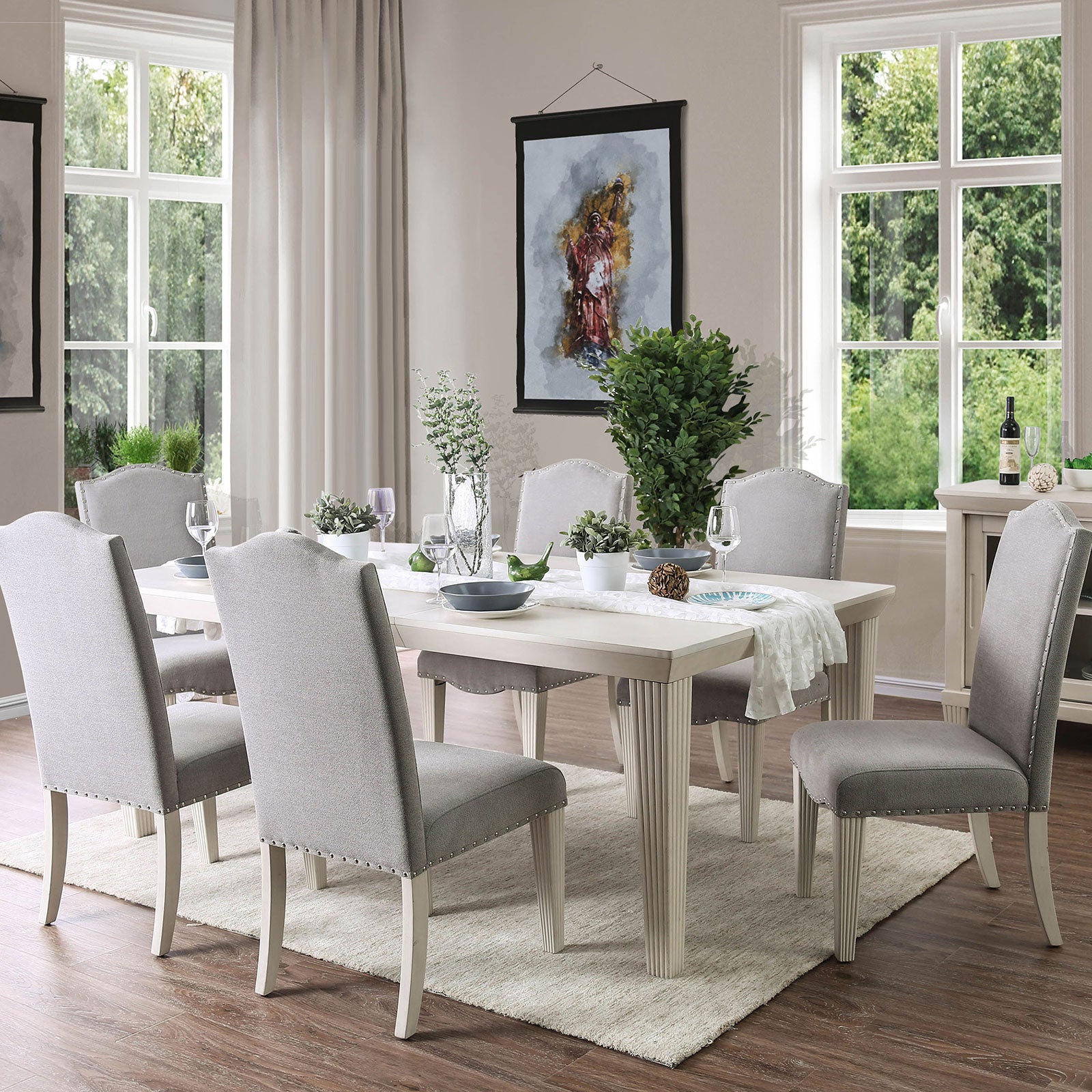 Daniella Antique White Dining Table image