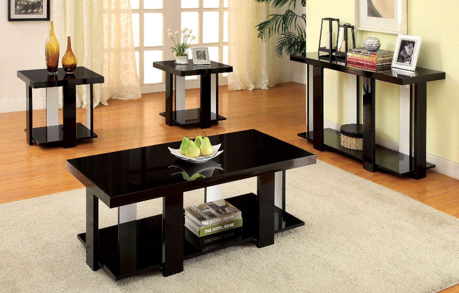 LAKOTI I Black 3 Pc. Table Set, Black image