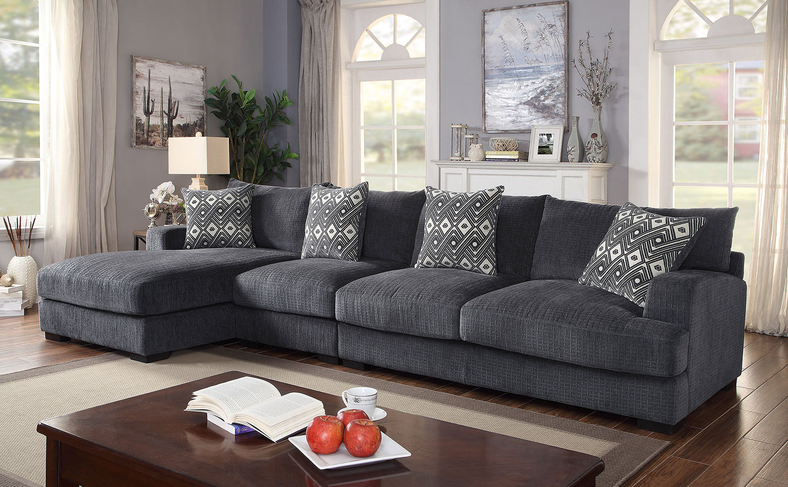 Kaylee Gray Large L-Shaped Sectional image