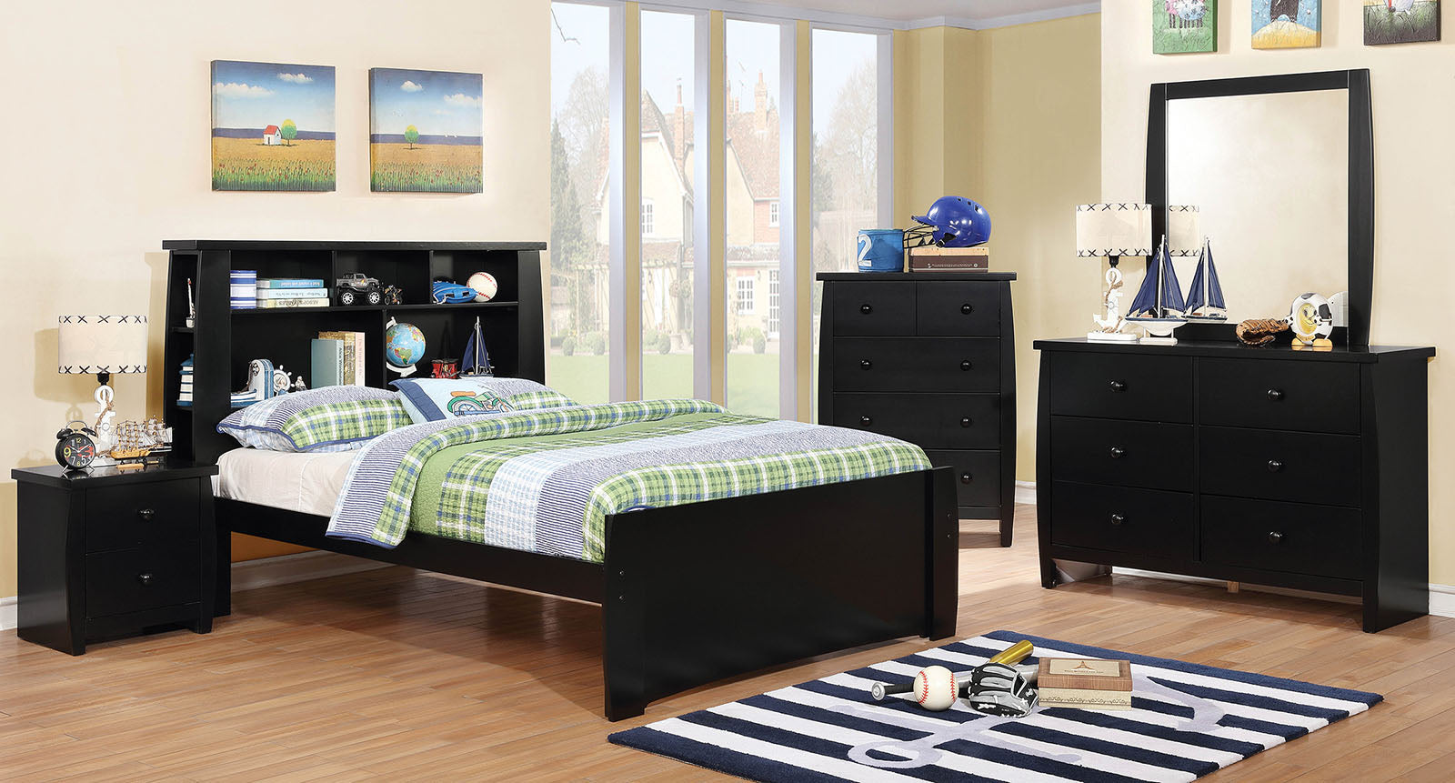 Marlee Black 4 Pc. Full Bedroom Set image