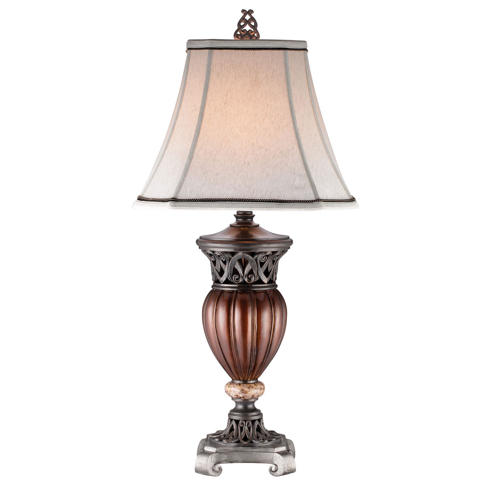 Luna Glossy Brown Table Lamp (2/CTN) image