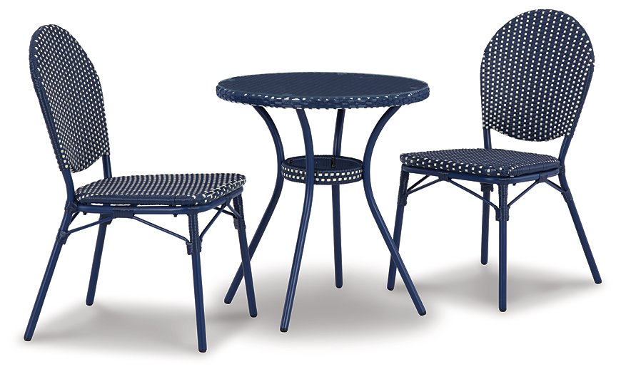 Odyssey Blue Outdoor Table and Chairs (Set of 3) image