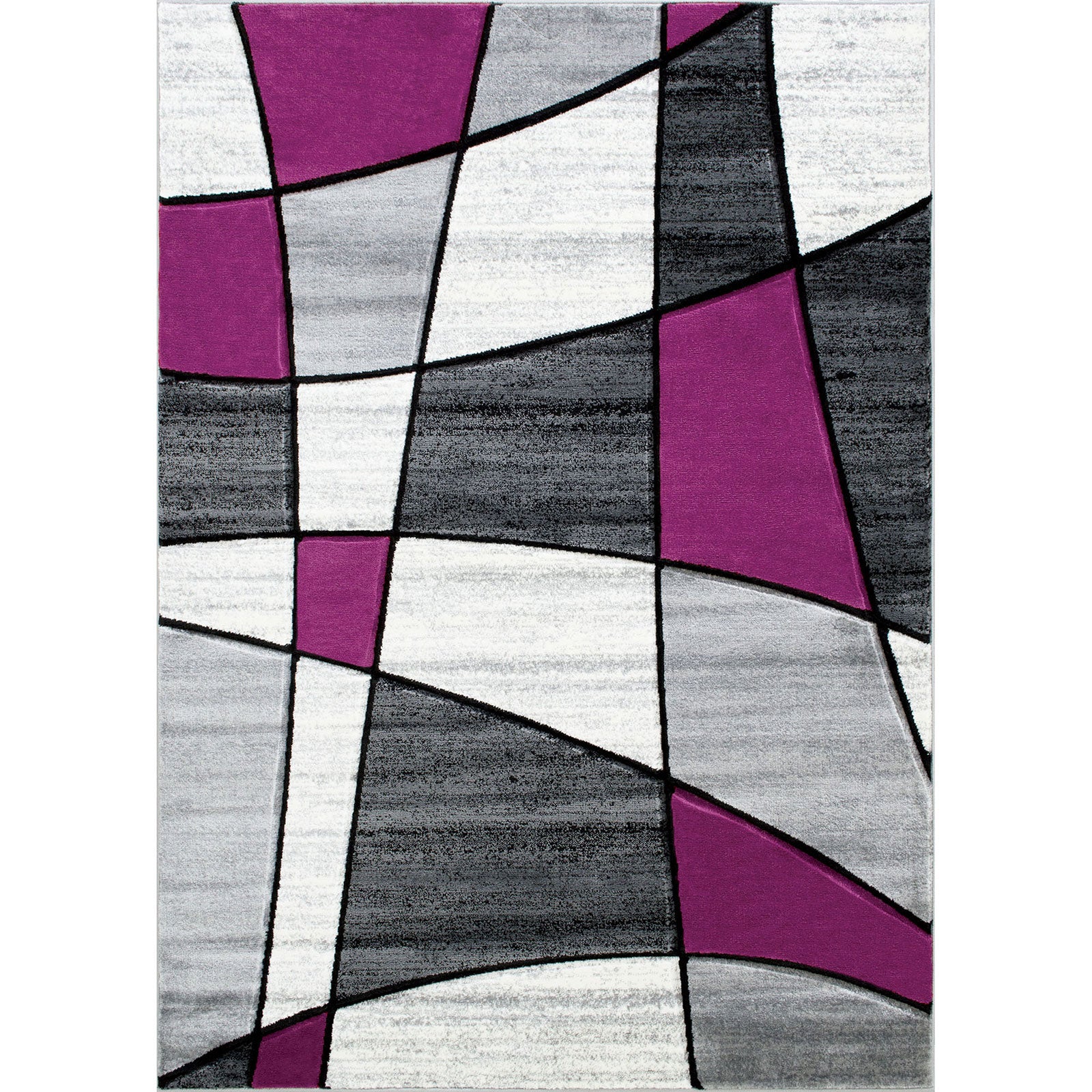 Niksar Gray/Purple 5' X 7' Area Rug image